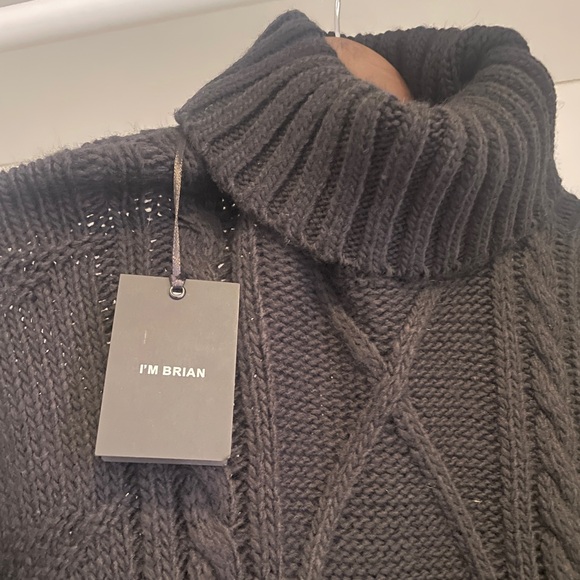 I’M BRIAN wool turtleneck sweater - Picture 2 of 4